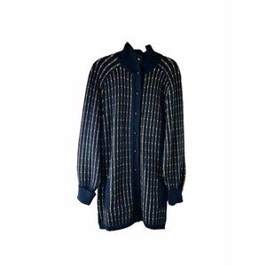 J. Tiktiner Italy Wool Puff Sleeve Long Cardigan Sweater Coat Minimali